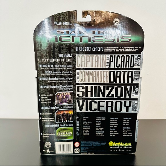 Star Trek Nemesis CAPTAIN JEAN-LUC PICARD Figure Art Asylum 2002 - NEW SEALED! - Picture 3 of 8